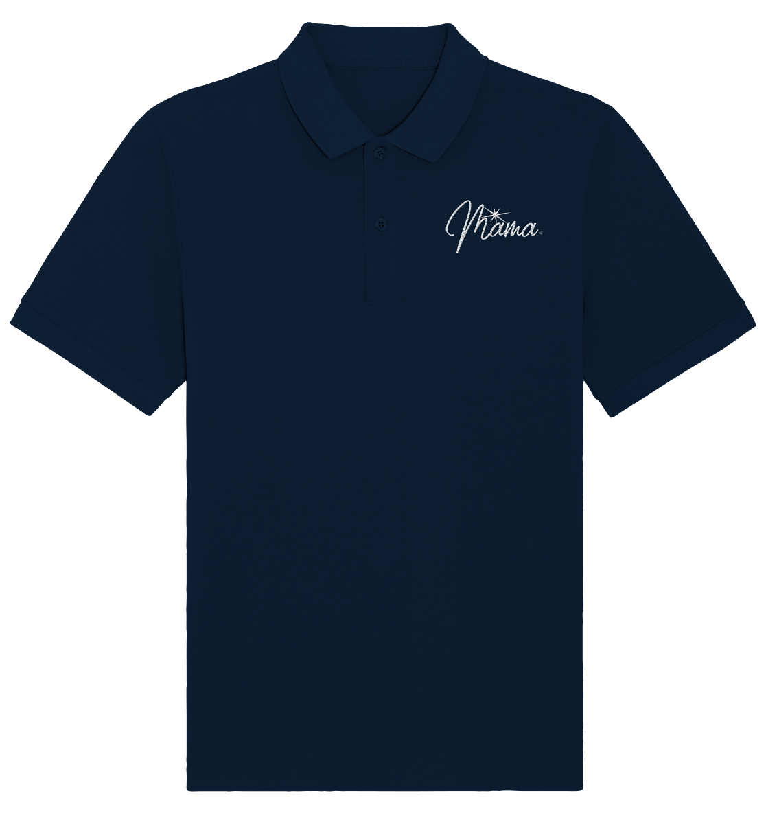 mama weiß - Organic Polo Shirt (Embroidery)