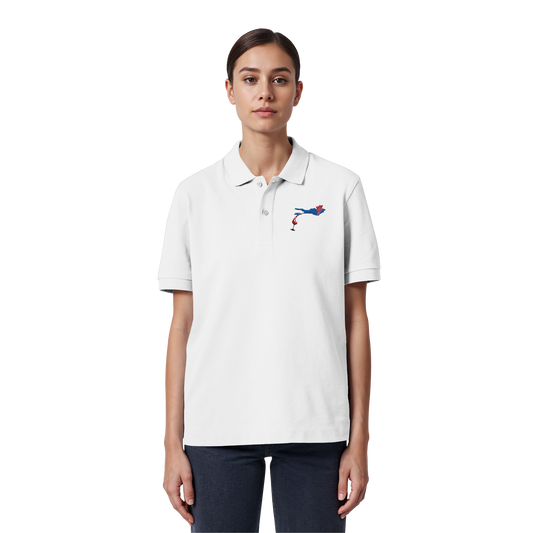 Weindesign Organic Poloshirt gestickt