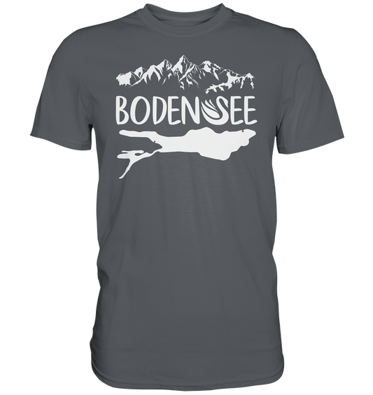 Bodensee Panorama T-Shirt Herren Vorderaufdruck