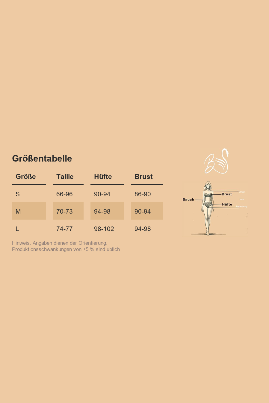Größentabelle