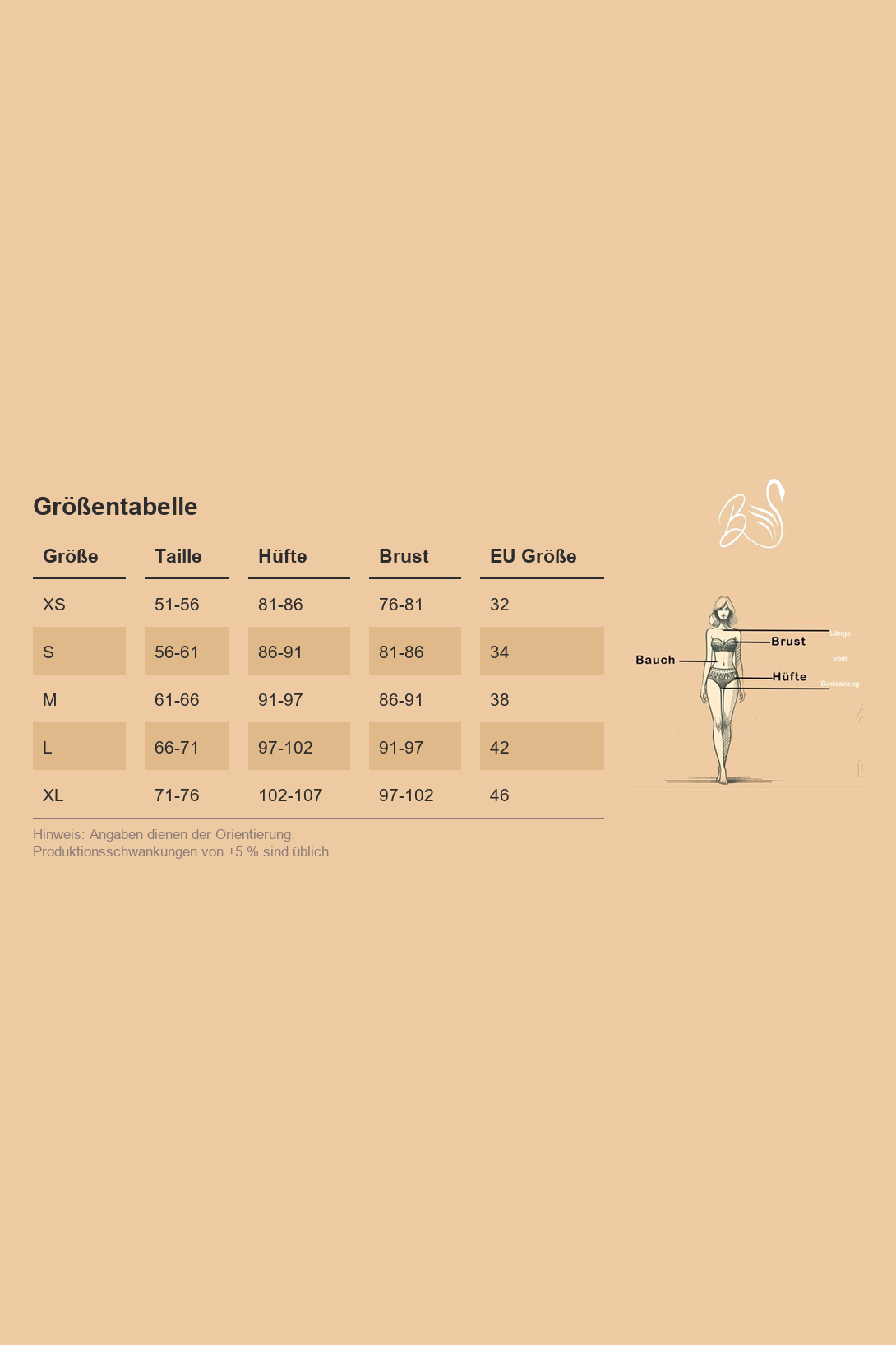 Größentabelle