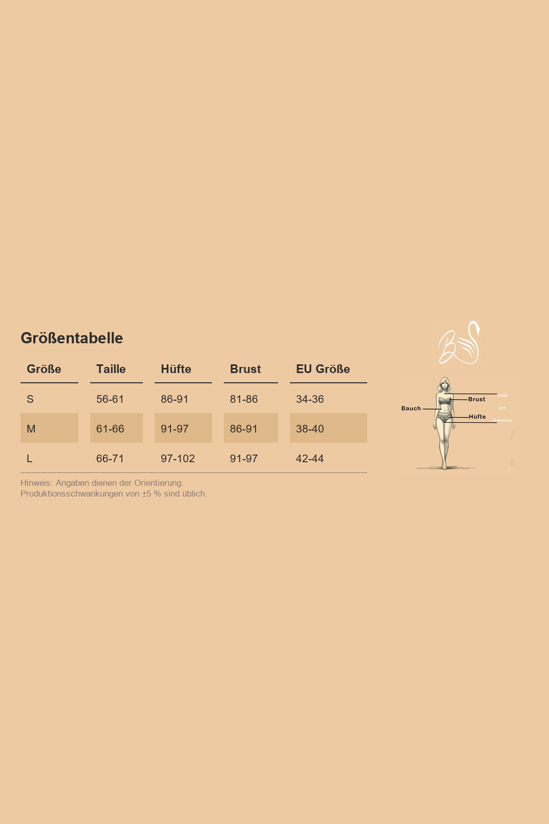 Größentabelle