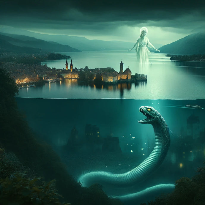 Mystical view of Lake Constance