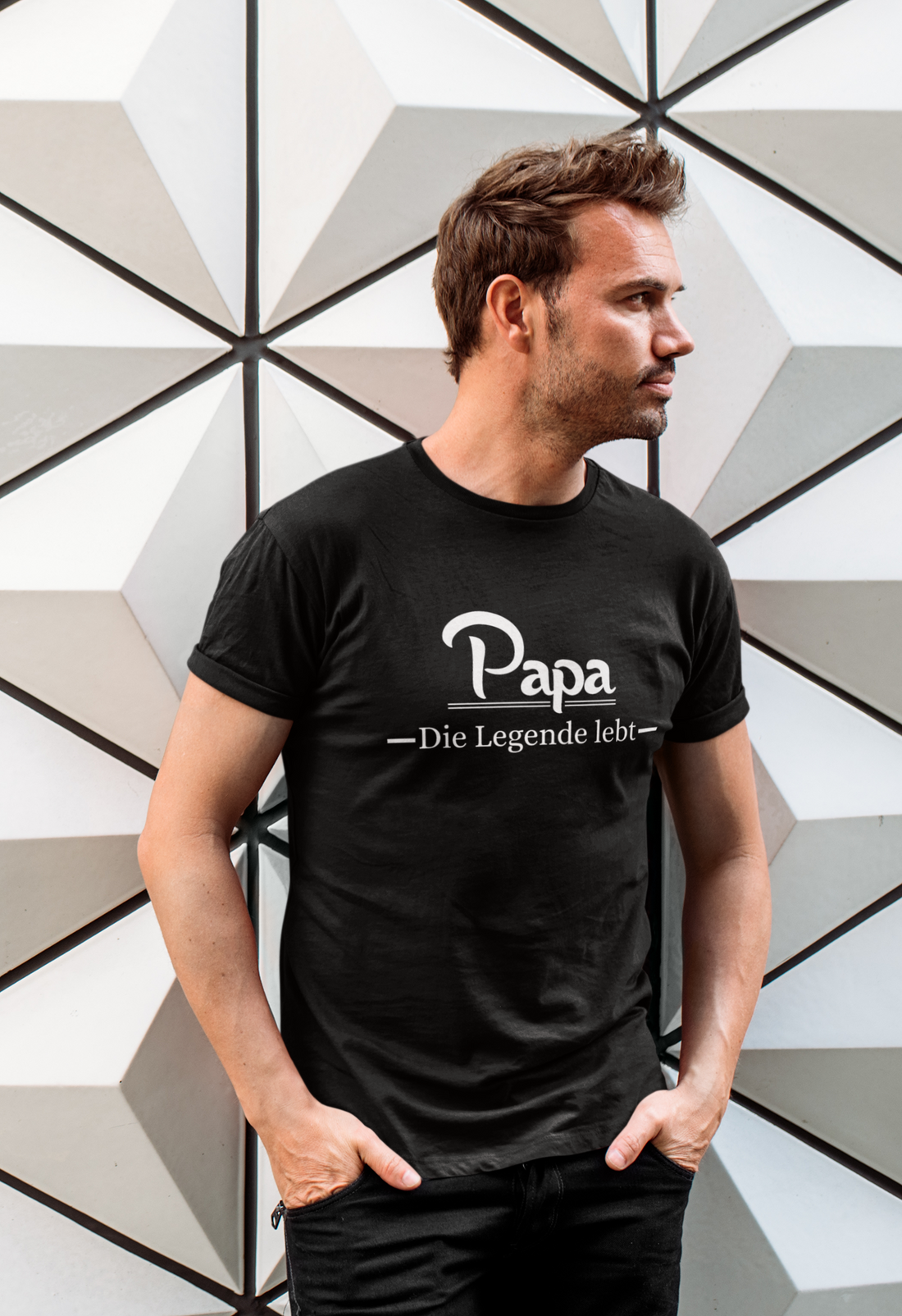Papa T-Shirt,  Papa ist der beste , ganz leicht gemacht extra für den Papa