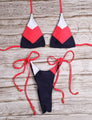 Bikini Damen  Triangel Print