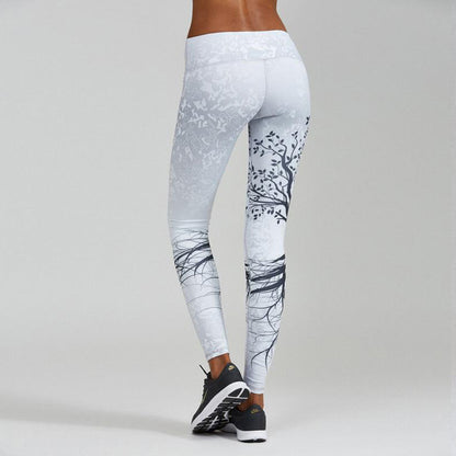 Baum Leggings High Waist Damen