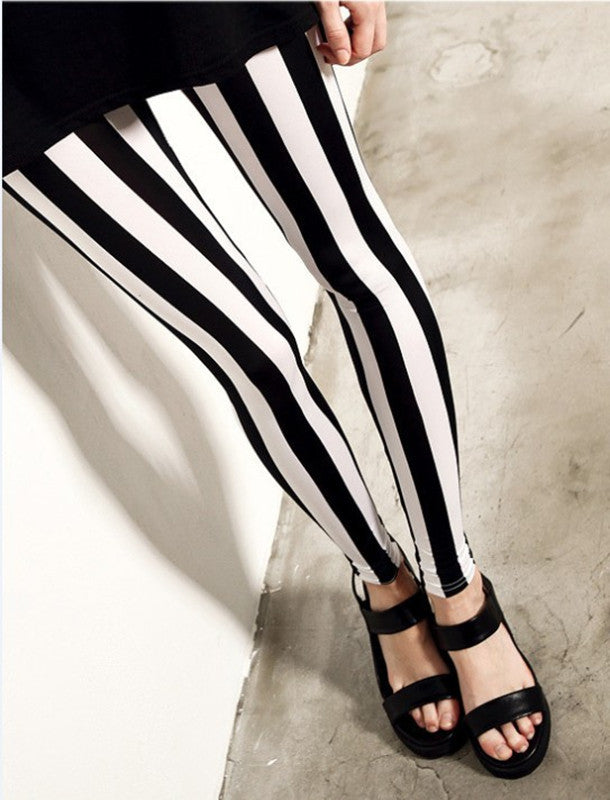 Leggings mit  Streifen
