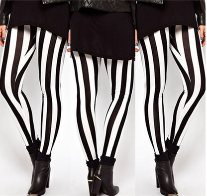 Leggings mit  Streifen