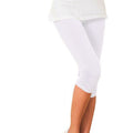 Cropped Leggings Plissee Baumwolle
