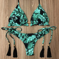 Bikini Damen  Triangel Print