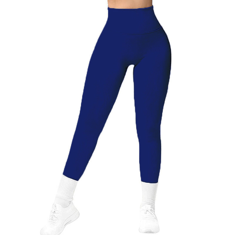 Seamless Ribbed Push-Up Leggings
