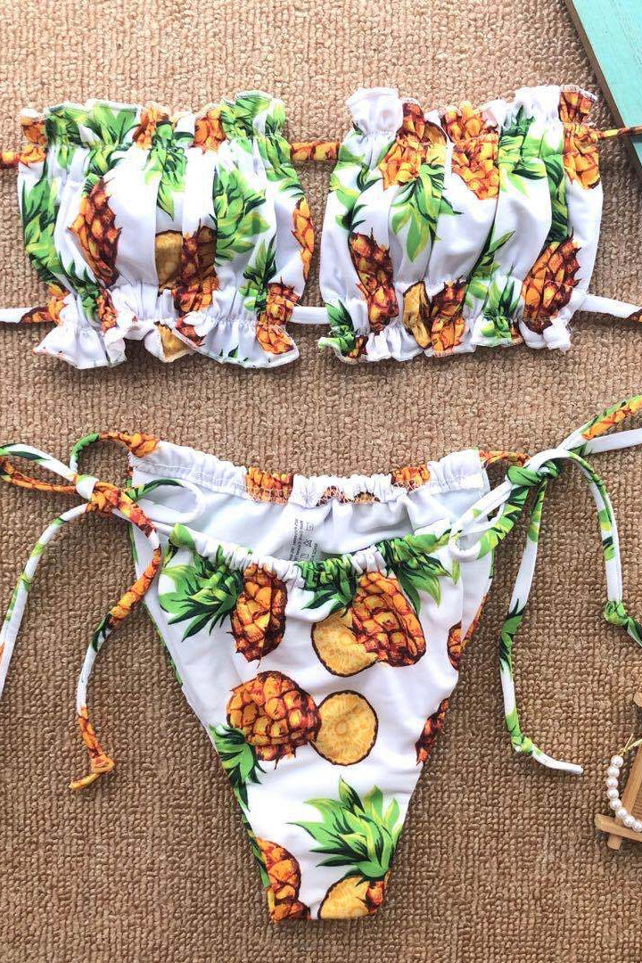 Bikini tropical floral women