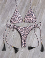 Bikini Damen  Triangel Print