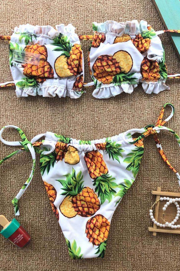 Bikini tropical floral women