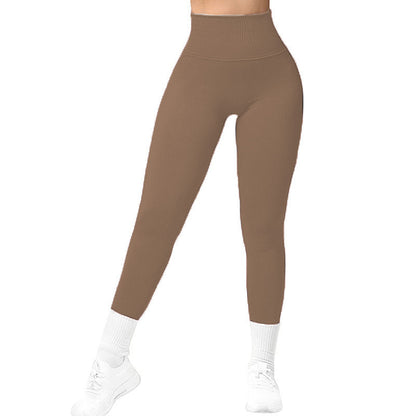 Seamless Ribbed Push-Up Leggings