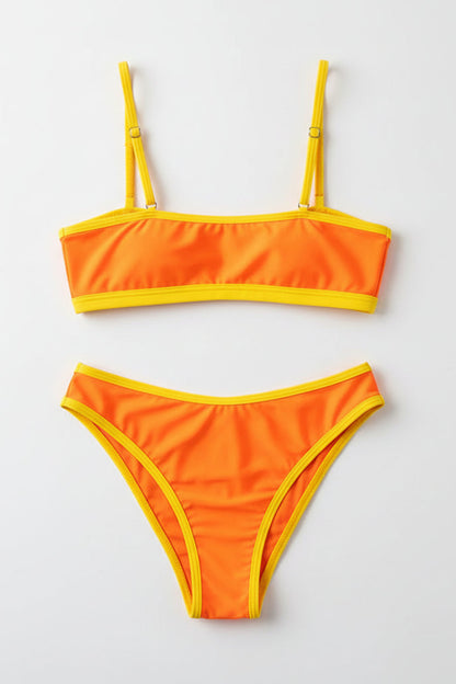 orange bikini yellow accents