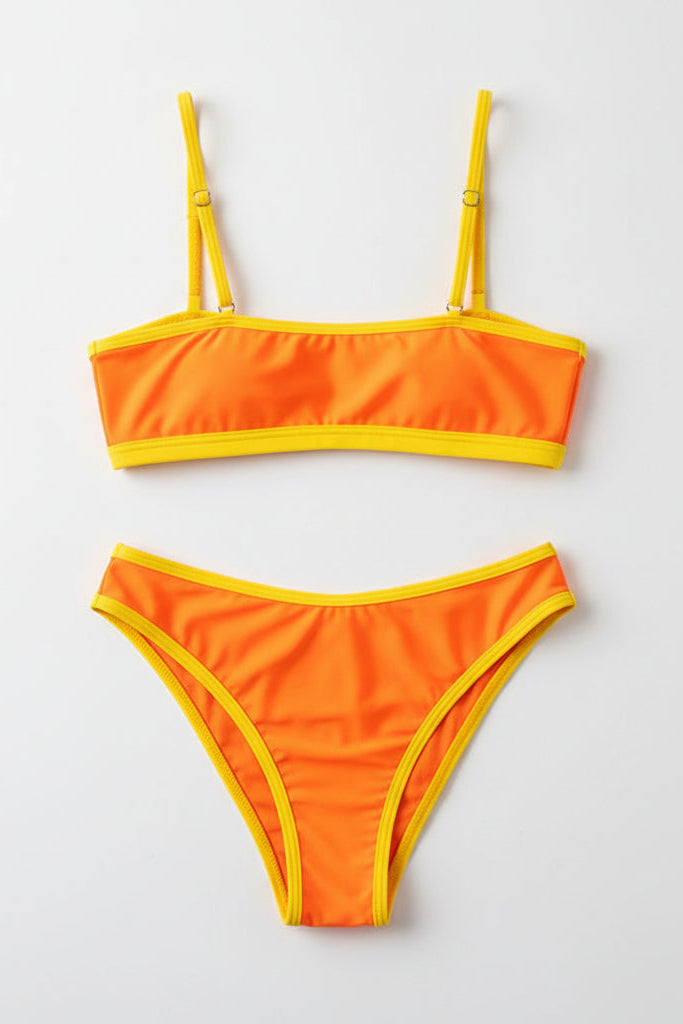 orange bikini yellow accents