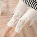 Cropped Leggings Elegante Spitzenleggings