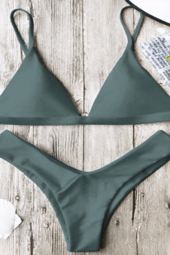 Bikini Damen – Trendfarben Khaki