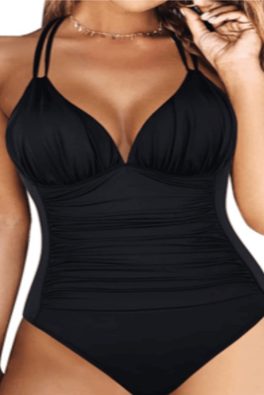 Badeanzug Damen Elegant schwarz