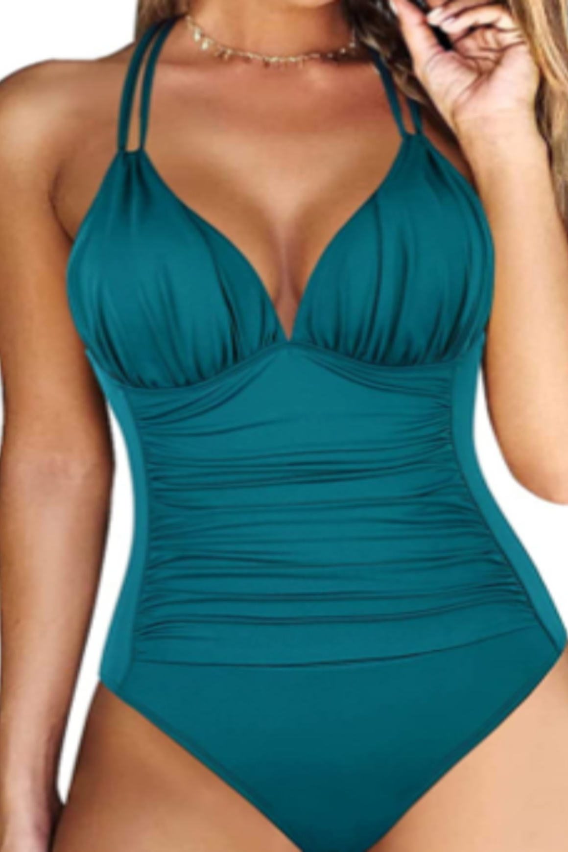 Badeanzug Damen Elegant Grün