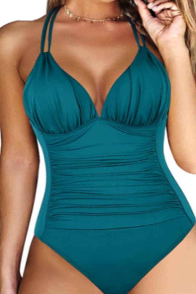 Badeanzug Damen Elegant Grün