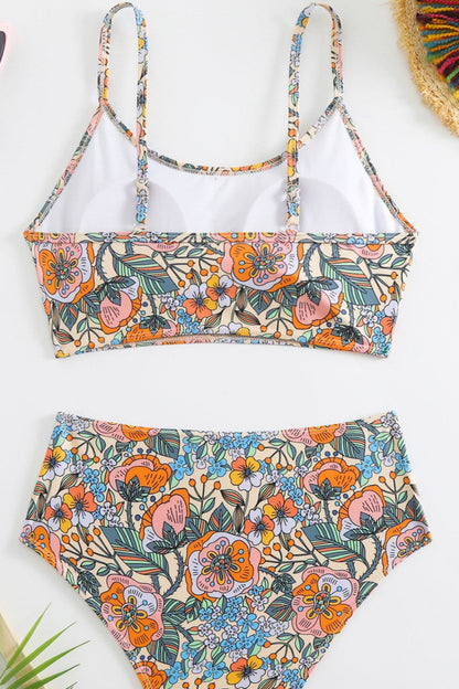 Florales Bikini-Set hinten