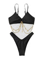 Bikini mit Kette im Oberteil