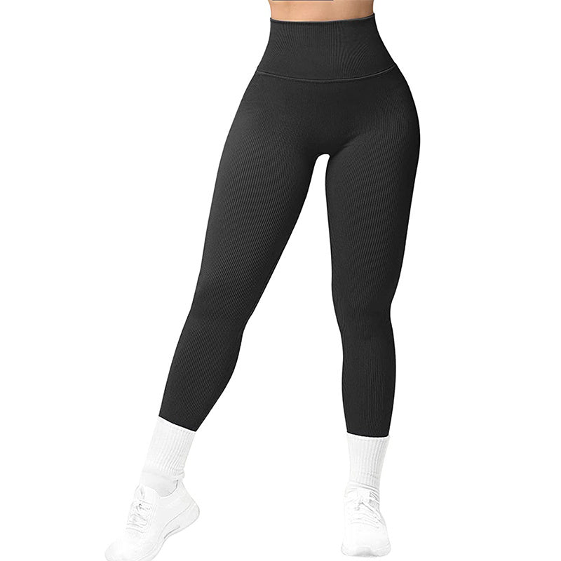 nahtlose gerippte Push-up Leggings