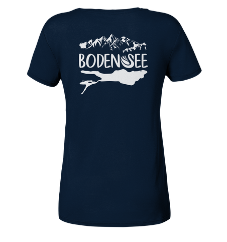 Bodensee weiß 2.1 Rücken - Ladies Organic Shirt