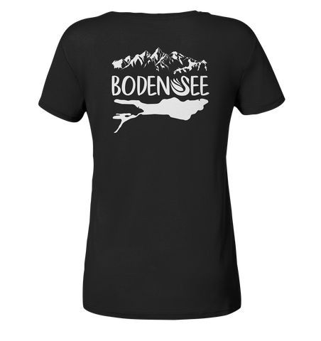 Bodensee weiß 2.1 Rücken - Ladies Organic Shirt
