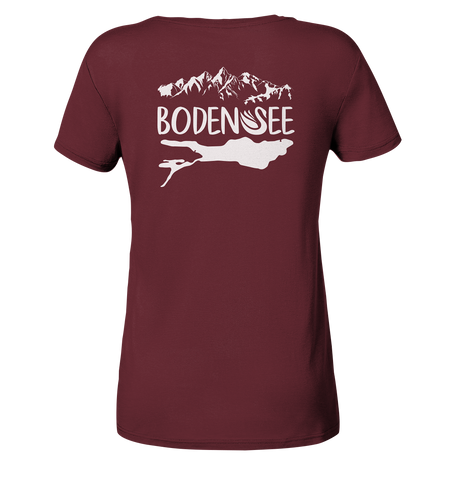 Bodensee weiß 2.1 Rücken - Ladies Organic Shirt