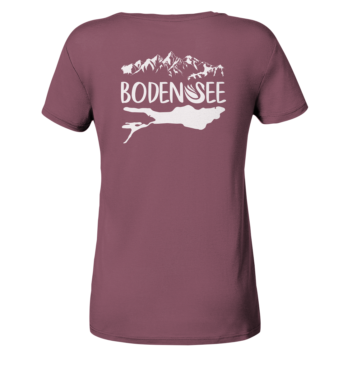 Bodensee weiß 2.1 Rücken - Ladies Organic Shirt