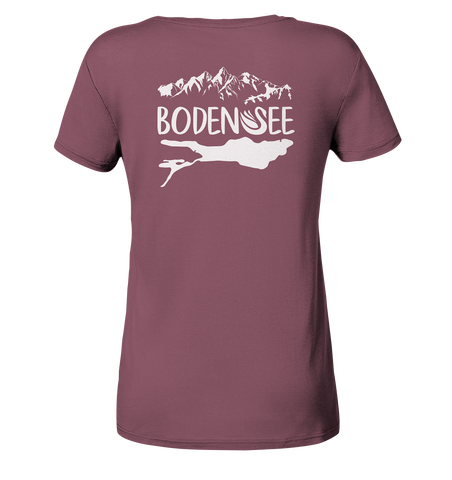 Bodensee weiß 2.1 Rücken - Ladies Organic Shirt