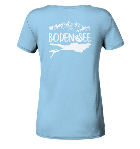 Bodensee weiß 2.1 Rücken - Ladies Organic Shirt