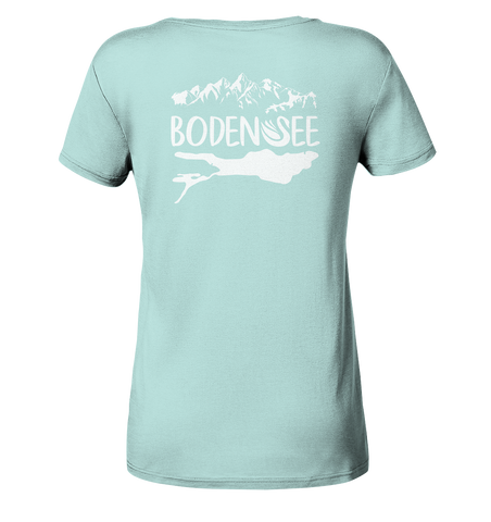 Bodensee weiß 2.1 Rücken - Ladies Organic Shirt
