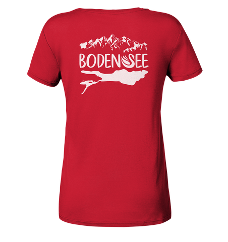 Bodensee weiß 2.1 Rücken - Ladies Organic Shirt
