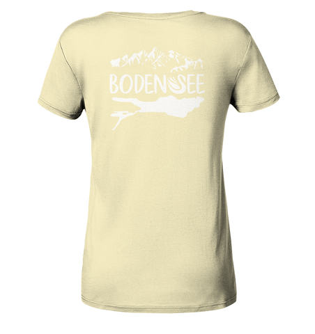 Bodensee weiß 2.1 Rücken - Ladies Organic Shirt