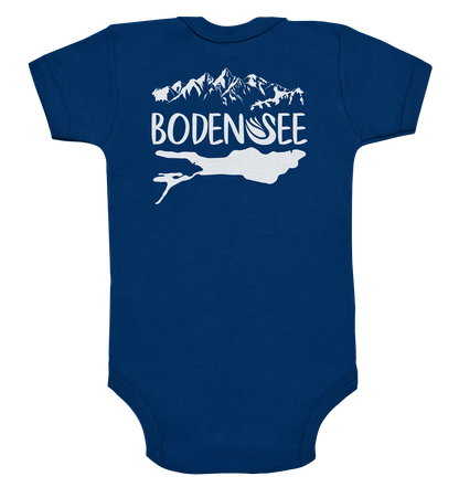 Lake Constance white 2.1 back - Organic Baby Bodysuit