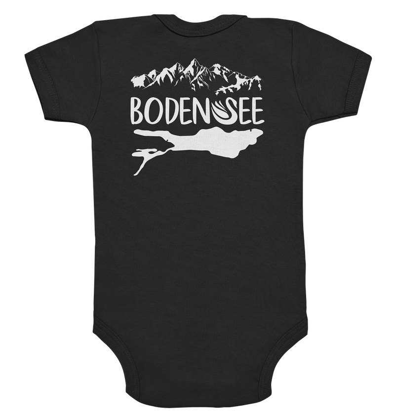 Lake Constance white 2.1 back - Organic Baby Bodysuit