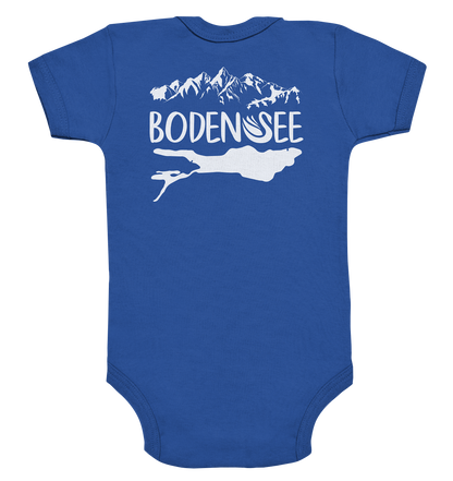 Lake Constance white 2.1 back - Organic Baby Bodysuit
