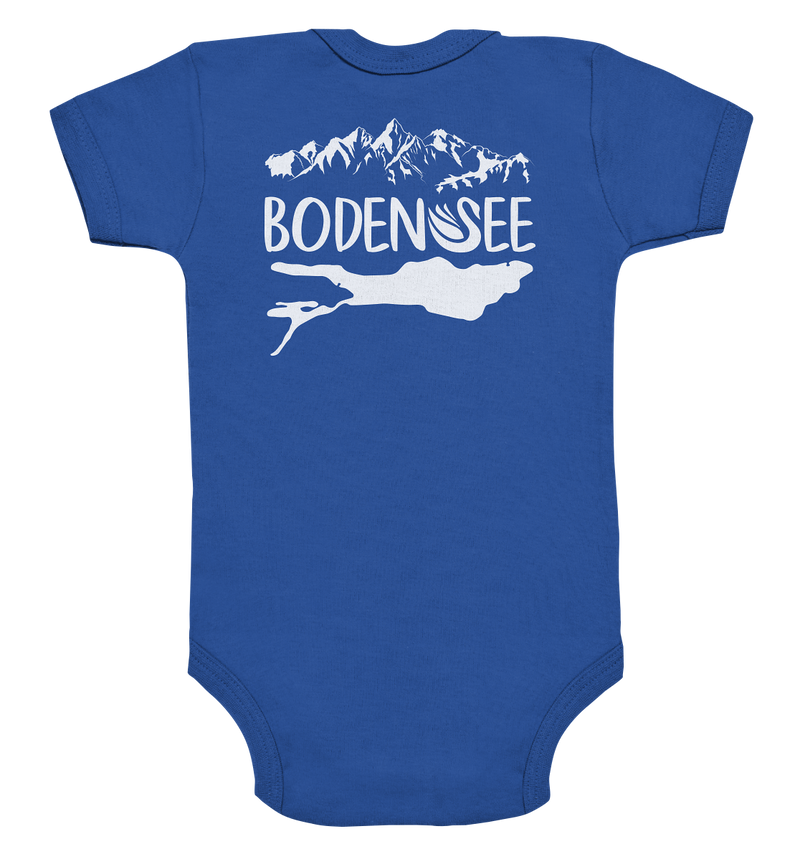 Lake Constance white 2.1 back - Organic Baby Bodysuit