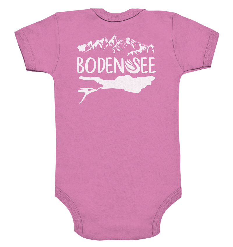 Lake Constance white 2.1 back - Organic Baby Bodysuit