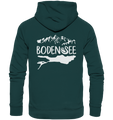 Bodensee weiß 2.1 Rücken - Organic Hoodie