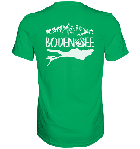 Bodensee weiß 2.1 Rücken - Premium Shirt