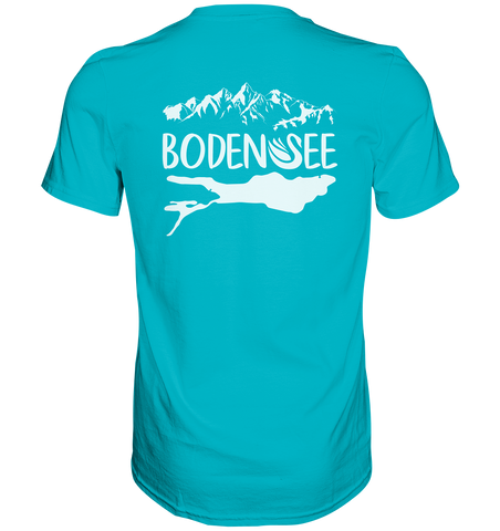 Bodensee weiß 2.1 Rücken - Premium Shirt