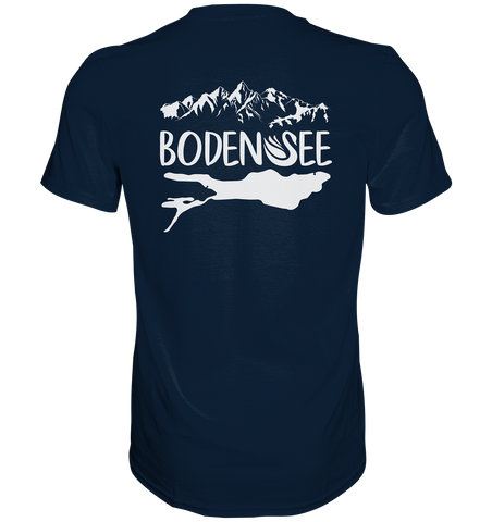 Bodensee weiß 2.1 Rücken - Premium Shirt