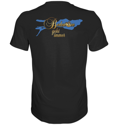 Lake Constance Lake Silhouette T-Shirt Men's Back