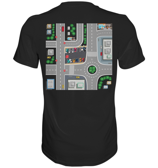 Papa T-Shirt Spielstraßen Stadtplan