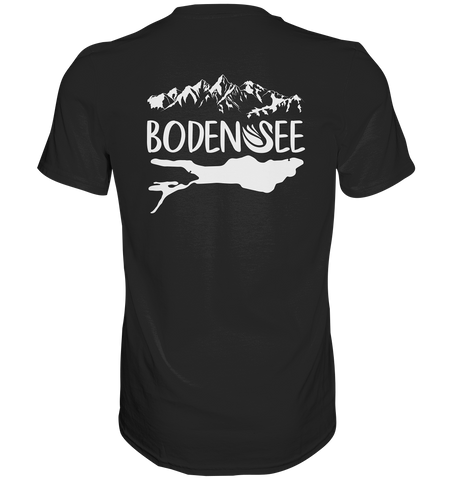 Bodensee weiß 2.1 Rücken - Premium Shirt